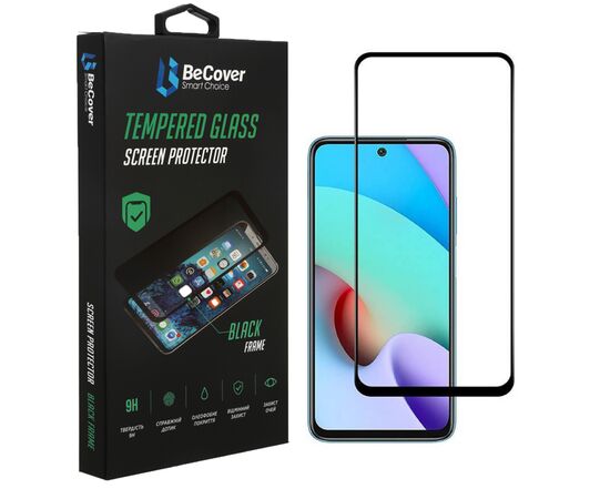 Стекло защитное BeCover Xiaomi Redmi 10 2022 / 10 Prime 2022 Black (708151)