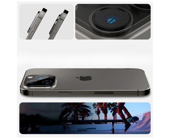 Стекло защитное BeCover for camera Apple iPhone 14 Pro Black (708082), изображение 6 Стекло защитное BeCover for camera Apple iPhone 14 Pro Black (708082), изображение 6