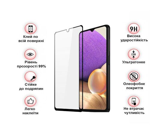 Скло захисне BeCover Samsung Galaxy A32 5G SM-A326 Black (708251), зображення 3 Скло захисне BeCover Samsung Galaxy A32 5G SM-A326 Black (708251), зображення 3