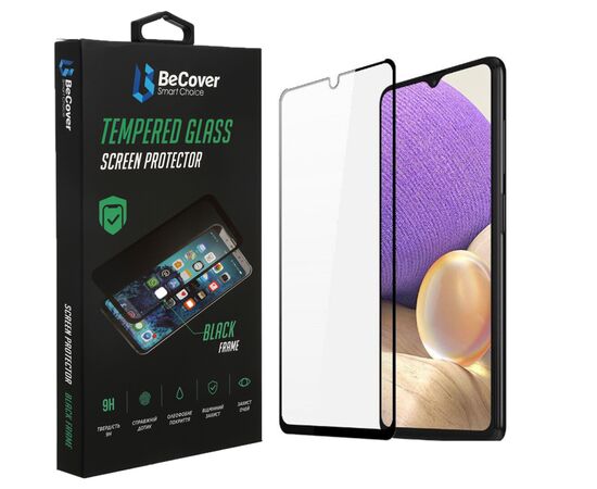 Стекло защитное BeCover Samsung Galaxy A32 5G SM-A326 Black (708251)