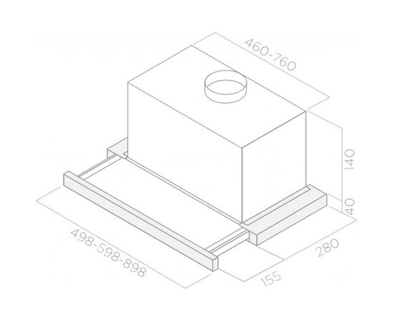 Витяжка кухонна Elica ELITE 14 LUX GRVT/A/60, зображення 2
