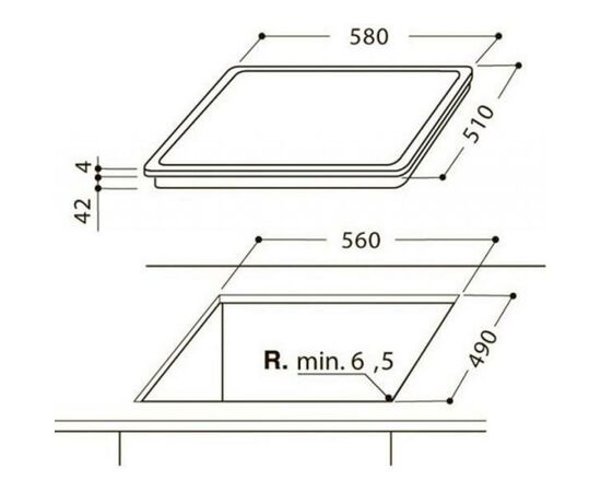 Варочная поверхность Hotpoint-Ariston HR 632 B, изображение 2 Варочная поверхность Hotpoint-Ariston HR 632 B, изображение 2