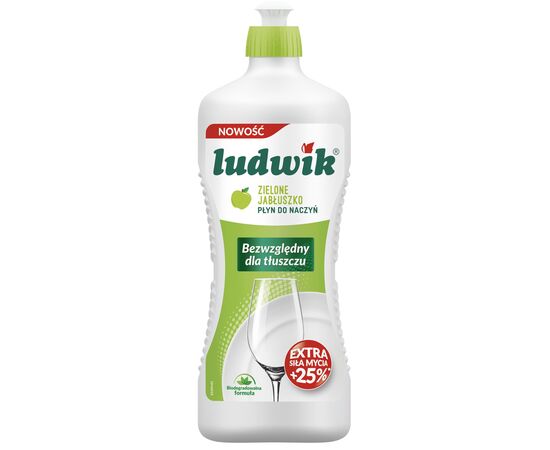 Средство для ручного мытья посуды Ludwik Зеленое яблоко 900 г (5900498028102)