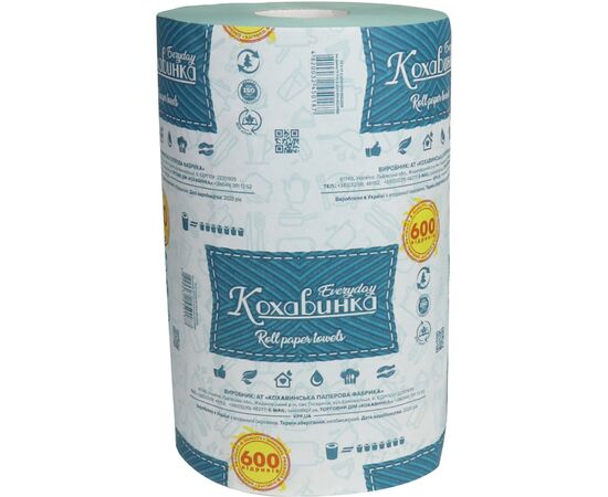 Бумажные полотенца Кохавинка 80 м 1 слой 1 рулон (4820032450187)