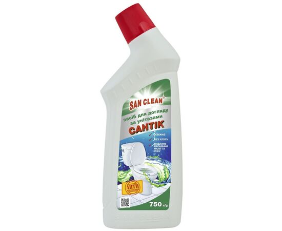 Засіб для чищення унітазу San Clean Сантик Хвоя 750 г (4820003540848)