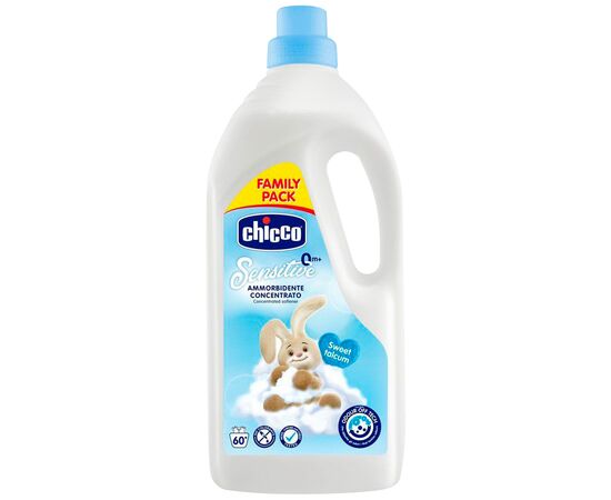 Кондиционер для белья Chicco Sensitive Sweet Talcum смягчитель тканей 1.5 л (8058664122455)