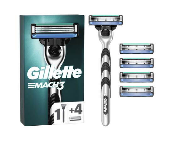 Бритва Gillette Mach3 з 5 змінними картриджами (7702018610181)