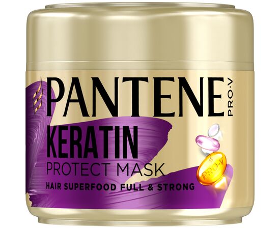Маска для волос Pantene Pro-V с кератином Питательный коктейль Объемные и крепкие 300 мл (8001841622316)