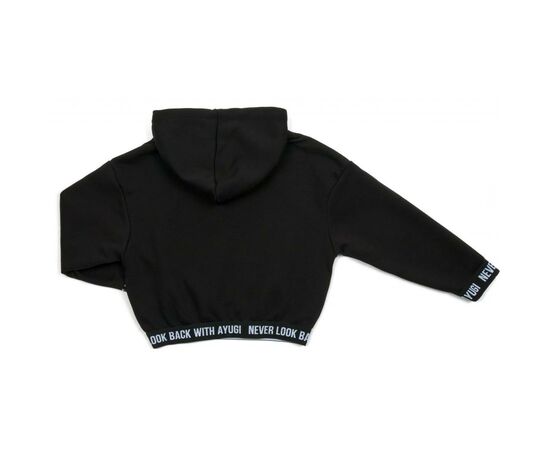 Кофта A-Yugi с капюшоном (4320-158G-black), изображение 2 Кофта A-Yugi с капюшоном (4320-158G-black), изображение 2