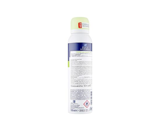 Дезодорант Felce Azzurra Fresh спрей 150 мл (8001280031212), изображение 2 Дезодорант Felce Azzurra Fresh спрей 150 мл (8001280031212), изображение 2