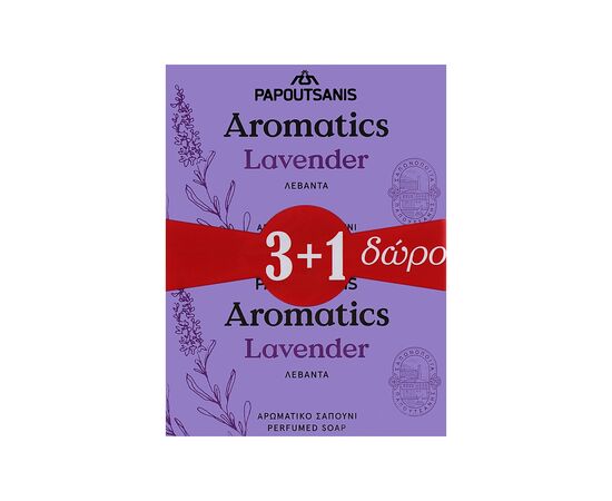 Тверде мило Aromatics Лаванда 4 x 100 г (5201109002642)
