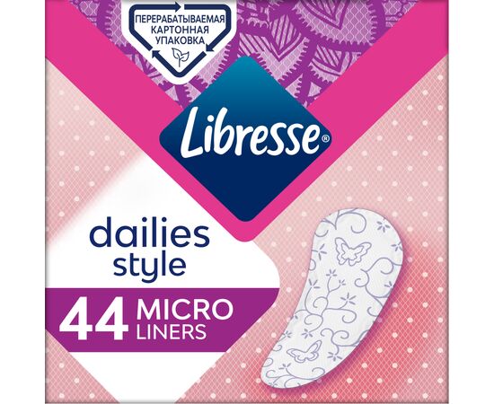Ежедневные прокладки Libresse Daily Fresh Micro Refill 44 шт. (7322540510591)