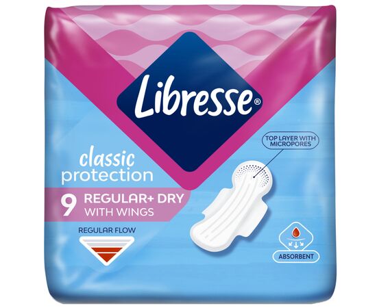 Гигиенические прокладки Libresse Classic Protection Regular Dry 9 шт. (7322541233222)