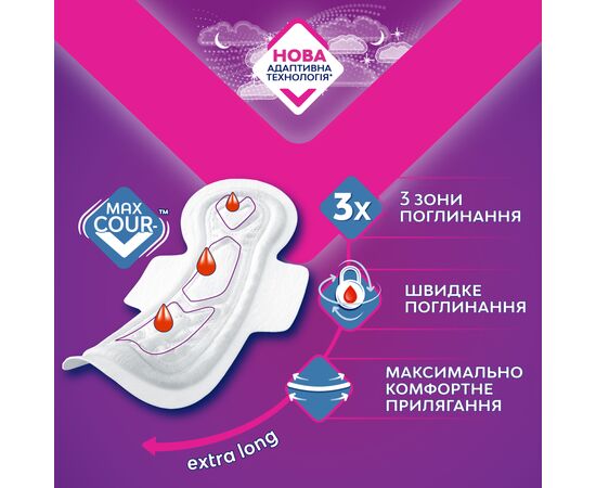 Гигиенические прокладки Libresse Maxi Goodnight 16 шт. (7322541221458), изображение 3 Гигиенические прокладки Libresse Maxi Goodnight 16 шт. (7322541221458), изображение 3