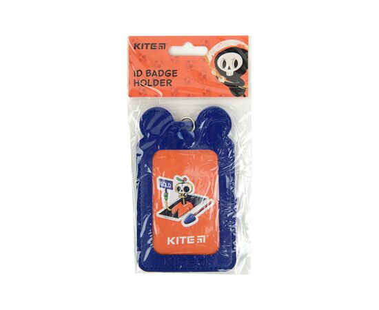 Бейдж Kite вертикальный, на шнурке, синий (K22-296-02), изображение 4 Бейдж Kite вертикальный, на шнурке, синий (K22-296-02), изображение 4