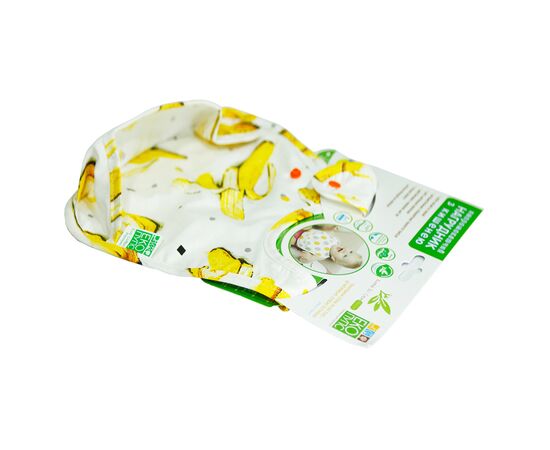 Слюнявчик Еко Пупс Eco Cotton Premium 2 непромокаемый с карманом Бананы (EPB-009), изображение 2 Слюнявчик Еко Пупс Eco Cotton Premium 2 непромокаемый с карманом Бананы (EPB-009), изображение 2