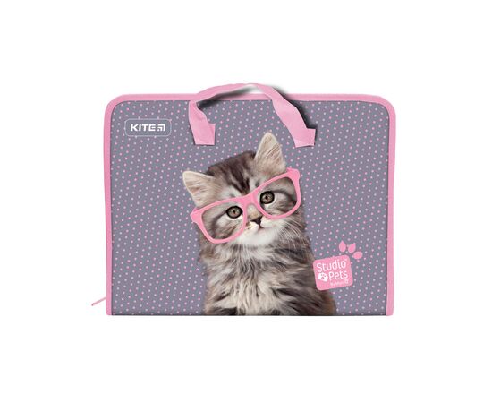 Папка - портфель Kite A4 на молнии Studio Pets, 1 отделение (SP21-202), изображение 2 Папка - портфель Kite A4 на молнии Studio Pets, 1 отделение (SP21-202), изображение 2