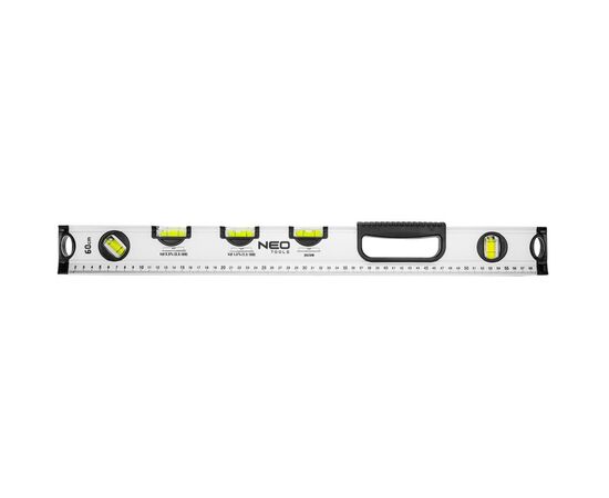 Уровень Neo Tools алюминиевый, 60 см, 5 капсул (71-122)