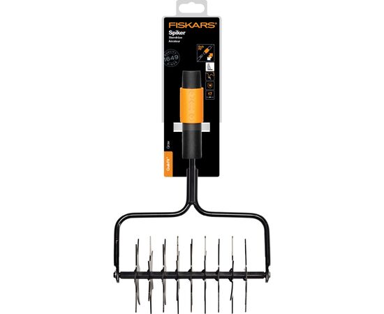 Грабли Fiskars Gardening QuikFit для прокалывания газона, 30.5см, 512г (1000689), изображение 3 Грабли Fiskars Gardening QuikFit для прокалывания газона, 30.5см, 512г (1000689), изображение 3