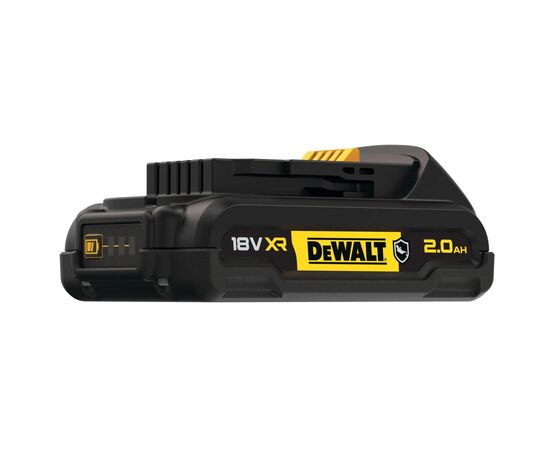 Аккумулятор к электроинструменту DeWALT 18 В XR Li-lon GFN блок 2 Ah, 0.43 кг (DCB183G), изображение 5 Аккумулятор к электроинструменту DeWALT 18 В XR Li-lon GFN блок 2 Ah, 0.43 кг (DCB183G), изображение 5