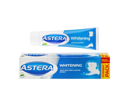 Зубная паста Astera Whitening Отбеливающая 150 мл (3800013516898), изображение 2 Зубная паста Astera Whitening Отбеливающая 150 мл (3800013516898), изображение 2