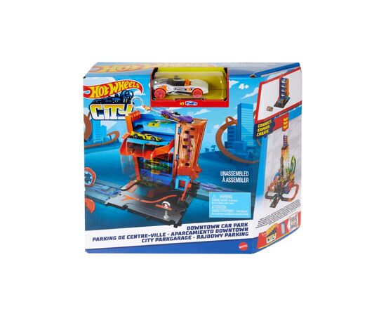 Игровой набор Hot Wheels Паркинг в центре города (HDR28), изображение 3 Игровой набор Hot Wheels Паркинг в центре города (HDR28), изображение 3