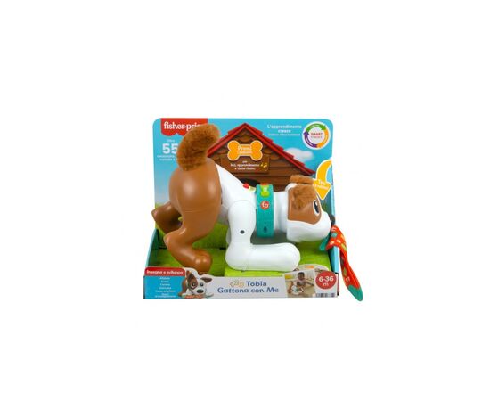 Интерактивная игрушка Fisher-Price Веселый щенок (укр.) (HHH12), изображение 7 Интерактивная игрушка Fisher-Price Веселый щенок (укр.) (HHH12), изображение 7