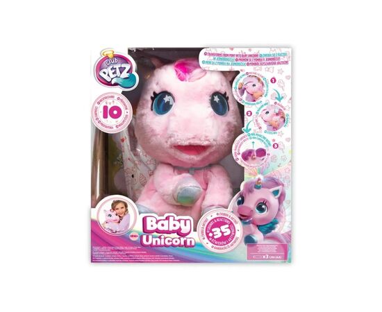 Интерактивная игрушка Club Petz My Baby Unicorn ярко-розовый (IMC093881SP), изображение 4 Интерактивная игрушка Club Petz My Baby Unicorn ярко-розовый (IMC093881SP), изображение 4