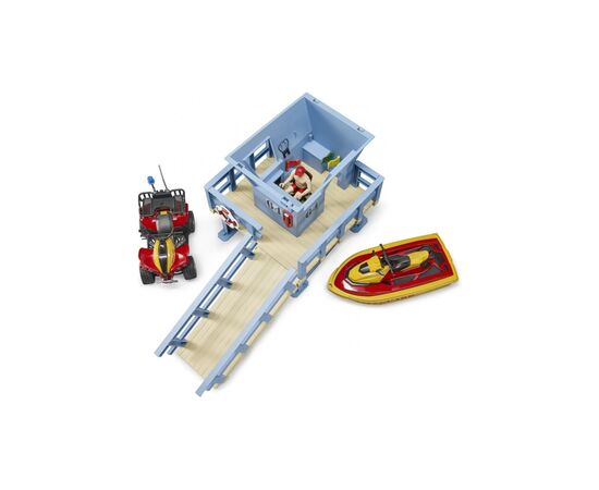 Игровой набор Bruder Спасательная водная станция с квадроциклом и скутером (62780), изображение 5 Игровой набор Bruder Спасательная водная станция с квадроциклом и скутером (62780), изображение 5