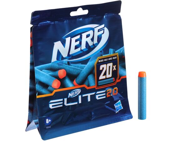 Игрушечное оружие Hasbro набор стрел Nerf Elite 2.0 20 шт (F0040), изображение 2 Игрушечное оружие Hasbro набор стрел Nerf Elite 2.0 20 шт (F0040), изображение 2