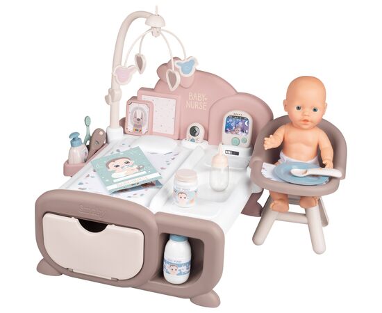 Игровой набор Smoby Toys Baby Nurse Комната малыша с кухней, ванной, спальней и аксессуарами (220376), изображение 2 Игровой набор Smoby Toys Baby Nurse Комната малыша с кухней, ванной, спальней и аксессуарами (220376), изображение 2