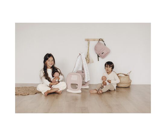 Игровой набор Smoby Toys Колыбель Baby Nurse с балдахином Серо-розовая (220373), изображение 6