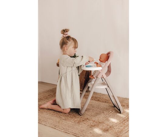 Ігровий набір Smoby Toys Стільчик для годування Baby Nurse Сірий-рожевий (220370), зображення 4 Ігровий набір Smoby Toys Стільчик для годування Baby Nurse Сірий-рожевий (220370), зображення 4
