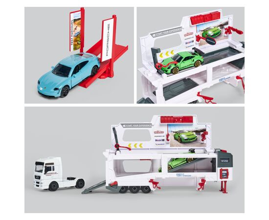 Игровой набор Majorette Трейлер МАН перевозчик Порше (2053304), изображение 3