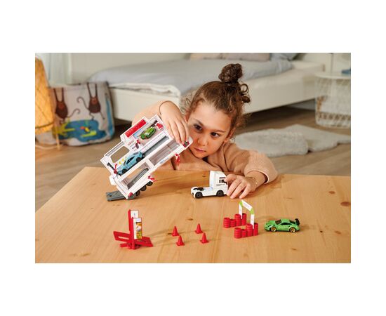 Игровой набор Majorette Трейлер МАН перевозчик Порше (2053304), изображение 4