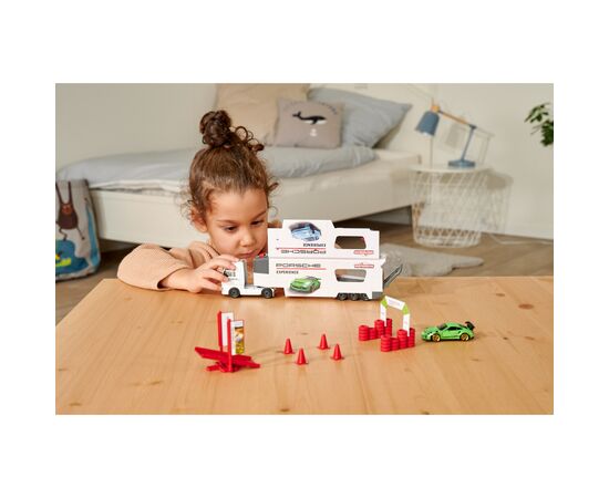 Игровой набор Majorette Трейлер МАН перевозчик Порше (2053304), изображение 6