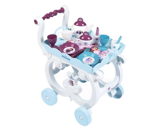 Ігровий набір Smoby Toys Візок Фроузен-2 Знімна таця і сервіз 17 аксесуарів (310517)