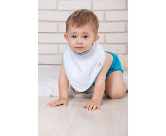 Слюнявчик Еко Пупс Jersey Abso бандана 25x20 (синие звездочки) (WBBJA012), изображение 5 Слюнявчик Еко Пупс Jersey Abso бандана 25x20 (синие звездочки) (WBBJA012), изображение 5