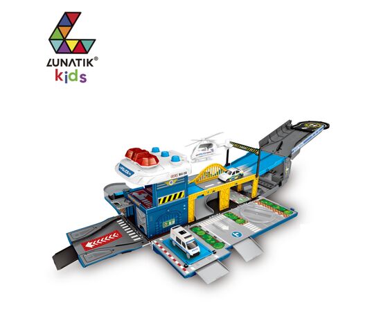 Игровой набор Lunatik Грузовик трансформер гараж Полиция (LNK-CDP0687), изображение 2 Игровой набор Lunatik Грузовик трансформер гараж Полиция (LNK-CDP0687), изображение 2