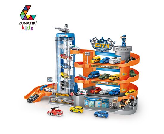 Ігровий набір Lunatik Парковка Муніципальна (LNK-PGC5675), зображення 2 Ігровий набір Lunatik Парковка Муніципальна (LNK-PGC5675), зображення 2