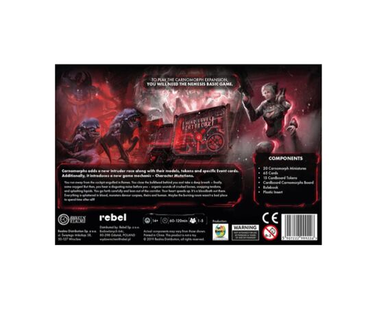 Настольная игра Awaken Realms Nemesis: Carnomorphs (Немезида: Карноморфы) дополнение, английский (5907222999226), изображение 2 Настольная игра Awaken Realms Nemesis: Carnomorphs (Немезида: Карноморфы) дополнение, английский (5907222999226), изображение 2