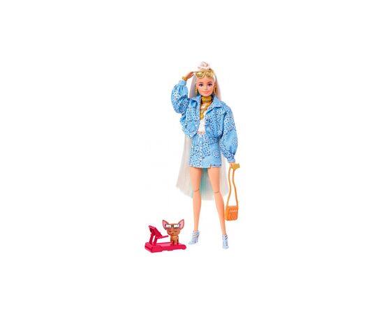 Лялька Barbie "Екстра" білявка з пучком на розпущеному волоссі (HHN08), зображення 2 Лялька Barbie "Екстра" білявка з пучком на розпущеному волоссі (HHN08), зображення 2
