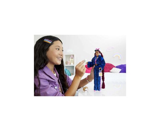 Кукла Barbie "Экстра" в синем леопардовом костюме (HHN09), изображение 6 Кукла Barbie "Экстра" в синем леопардовом костюме (HHN09), изображение 6