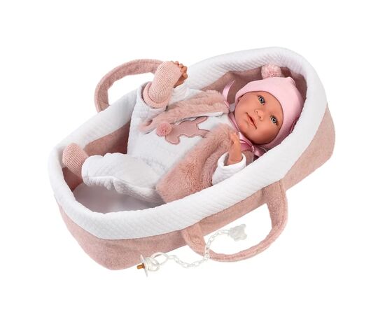 Кукла Llorens Mimi Lloron Capazo Rosa, 40 см (74012)