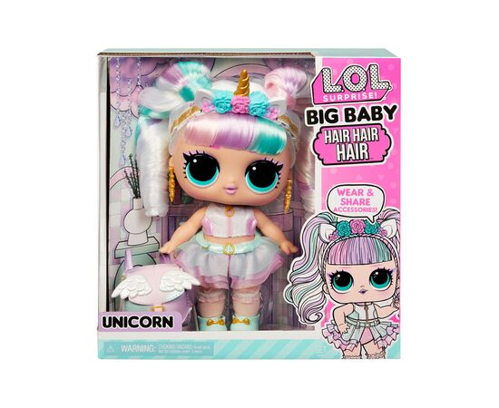 Лялька L.O.L. Surprise! серії Big Baby Hair Hair Hair – Єдиноріг (579717), зображення 10