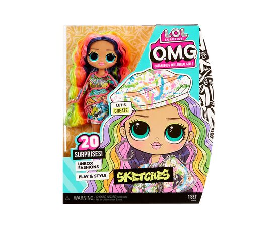 Кукла L.O.L. Surprise! серии O.M.G. Core S6 – Леди Скетч (581857), изображение 6 Кукла L.O.L. Surprise! серии O.M.G. Core S6 – Леди Скетч (581857), изображение 6