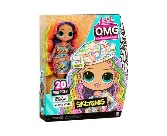 Кукла L.O.L. Surprise! серии O.M.G. Core S6 – Леди Скетч (581857), изображение 7 Кукла L.O.L. Surprise! серии O.M.G. Core S6 – Леди Скетч (581857), изображение 7