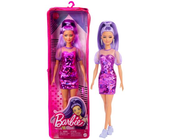 Лялька Barbie Модниця у фіолетових відтінках (HBV12), зображення 5 Лялька Barbie Модниця у фіолетових відтінках (HBV12), зображення 5