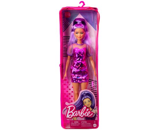 Лялька Barbie Модниця у фіолетових відтінках (HBV12), зображення 6 Лялька Barbie Модниця у фіолетових відтінках (HBV12), зображення 6