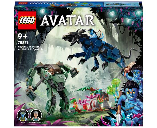 Конструктор LEGO Avatar Нейтири и Танатор против Куаритча в скафандре УМП 560 деталей (75571)